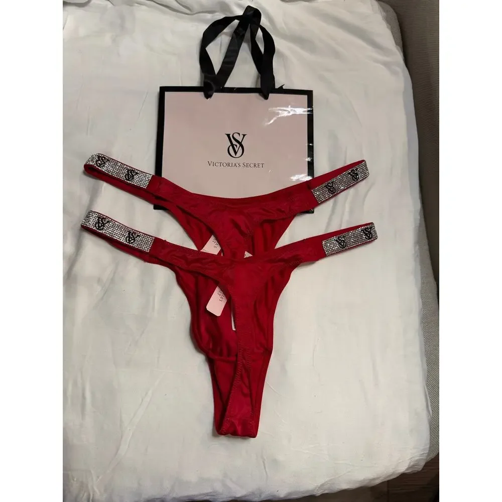 NWT Victoria’s Secret Very Sexy Bling Thong Lot – Size M